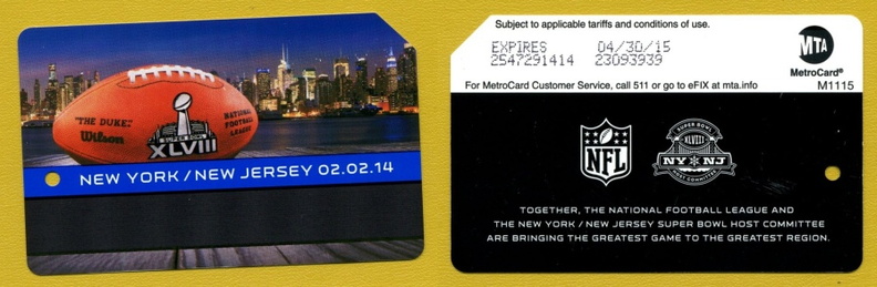 2014 Super Bowl Metrocard 1 of 2 pano - 2014 Super Bowl Metrocard 1 of 2 pano 2014 Super Bowl Metrocard 1 of 2 pano.jpg